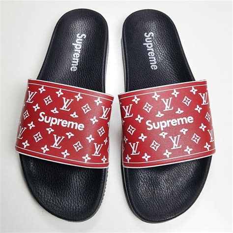 supreme slides louis vuitton|louis vuitton slides cheap.